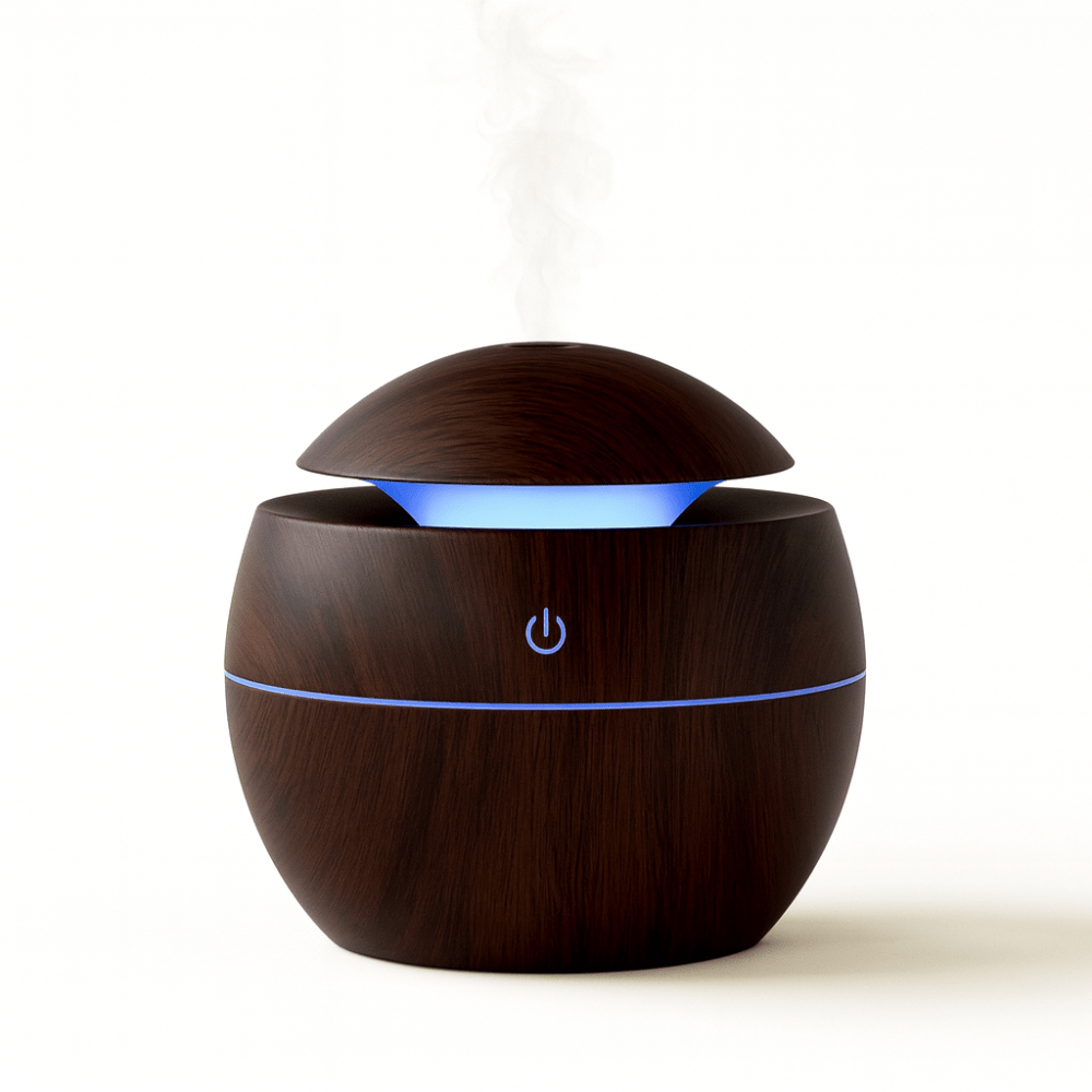 Ultrasonisk Aromadiffuser i træ - Hyggeshoppen