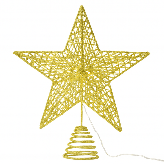 Topstjerne til juletræ LED - lys - Hyggeshoppen