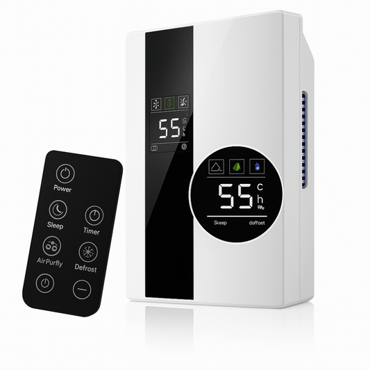 Støjsvag Affugter & Luftrenser med Fjernbetjening - Hyggeshoppen