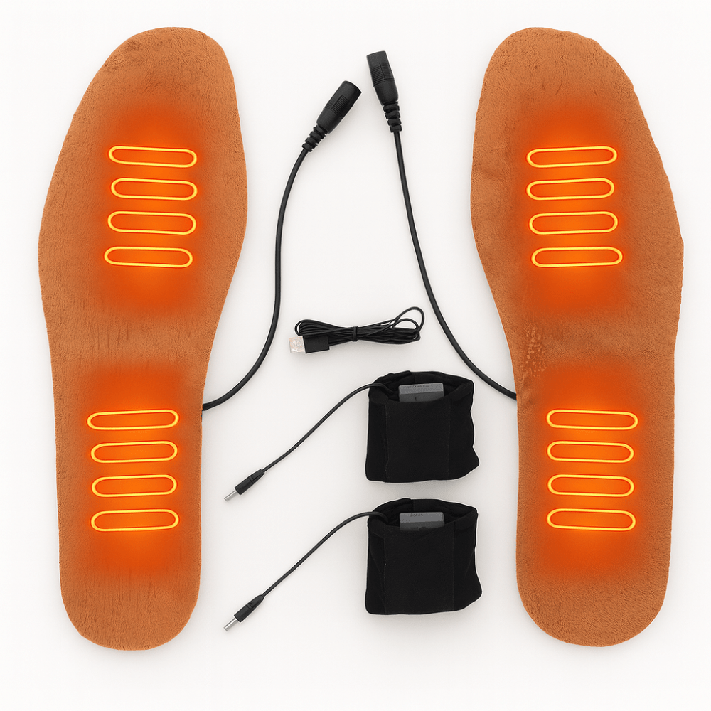 Genopladelige Varme Indlægssåler - Hyggeshoppen