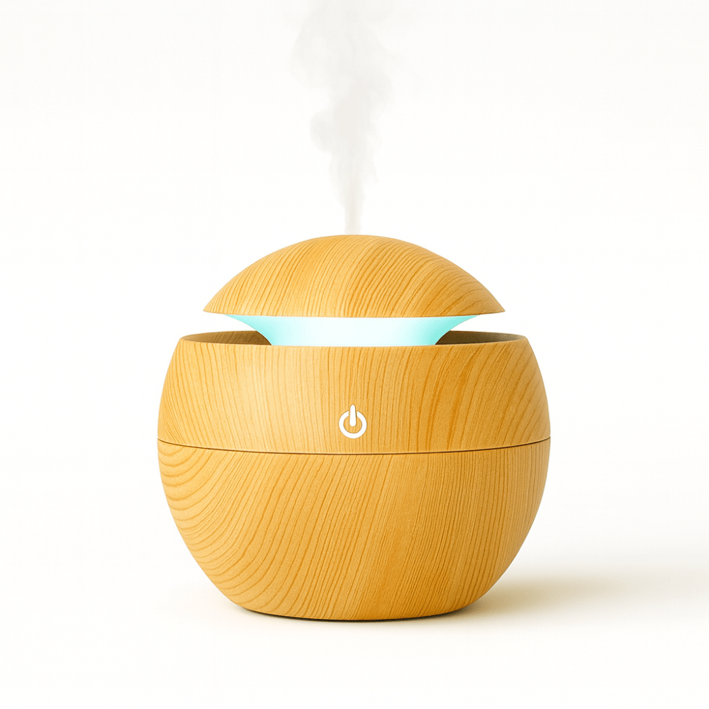 Ultrasonisk Aromadiffuser i træ - Hyggeshoppen